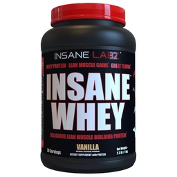 Szalony Labz Szalona Serwatka, 100% Muscle Building Serwatka Protein, BCAA Amino Profil, Mass Gainer, Meal Replacement (Vanilla, 30 Służenie)