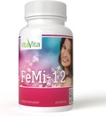 FeMi- 12, Pomaga złagodzić miesięczny okres kobiet dyscomfort & obsługuje normalne menstruacji (60 kapsułki)