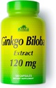 ALFA VITAMINS Ginkgo Biloba 120mg wspiera funkcje mózgu i obsługę pamięci - 120 kapsułek