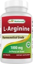 (Nowa Ulepszona Formuła) Najlepsi naturalni L- Arginina 1000 mg 120 Tabletki - farmaceutyczny stopień L Arginina Suplement Promocje syntezy tlenku azotu