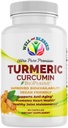 Kurkumina kurkumina suplement z BioPerine - 60 Kapsułek - Organiczny ekstrakt korzeniowy turkusowy - Vegan Friendly, Zwiększona absorpcja, Codzienne Joint i wsparcie serca