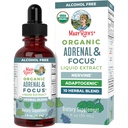 MaryRuth Organics - USDA Organic Brain Nootropic Supplement dla dorosłych z Ginkgo Biloba & Astragalus Biloba 124; Focus & Adrener Support Distribution 124; Brain & Memory Drops 124; Vegan Distribution 124; Non-GMO Distribution 124; Gluten Free Distribution 124; 30 Servings