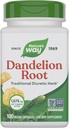 Nature 's Way Dandelion Root, Traditional Diuretic Herb *, Vegan Dandelion Root Capsules, 100 Count (Packaging May Vary)