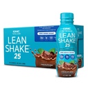GNC Lean Shake 25 Protein Shake, klinicznie udowodnione zarządzanie wagą, Mączka zastępcza, 25 g białka z cukru dodawanego, gotowy do picia, mięta czekoladowa, Opakowanie po 12