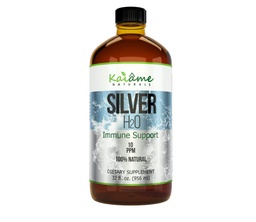 Kaiame Naturals Colloidal Silver, jonowe Silver Solution, 10 PPM, duża butelka szklana 32 oz, naturalny suplement immunologiczny, sejf dla dorosłych, dzieci i zwierząt domowych