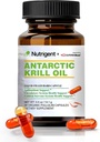 Olejek kryla antarktycznego 350 mg, Kapsułki organiczne wypełniane płynem, Omega-3 EPA, DHA, Astaksantyna i suplement fosfolipidów, Serce wsparcia, Mózg & Joint Health, No Fishy Aftersmast, 30 Count
