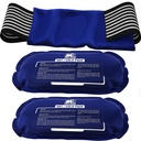 Pakiety lodu dla urazów wielokrotnego użytku (3- Piece Set) - Hot and Cold Ice Pack Terapia Gel Wrap Wsparcie - Pomaga odzyskać, Joint i ból mięśni - Knees, Back & More (3 Piece Set - Classic)