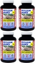 Yerba Prima Psyllium Husks Veg Caps - 180 Hrabia (Pack of 4) - Wegan, Non-GMO, Gluten Free, Colon Cleanser, Codzienne Fiber Supplement for Gut Health & Regularność