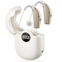 Upgrade Rechargeable Hearing Aid with Noise Canceling & Volume Control - Wzmacniacze słuchu dla seniorów i dorosłych - Ładowanie przypadku z wyświetlaczem LED