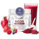 Czerwone - Super czerwony proszek z 39 Superfood, Antyoksydant- bogaty czerwony proszek Superfood, Probiotyki i Enzymy Digestive for Energy, Metabolizm & Gut Health - Red Berry Flavor