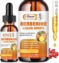 Berberine suplement płynne krople z Cejlon Cynamon, Gorzkie Melon do układu immunologicznego i Digestive System Supports -Premium Berberine 1500mg z Pure Cejlon Cynamon