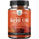 Olejek kryla antarktycznego 2000mg Softgels Per Serving - Omega 3 Kryll Oil Supplement with EPA DHA & Astaxanthin (60 liczenie (opakowanie po 1)
