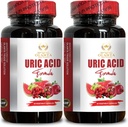 Jak Tart Cherry i Green Coffee Fasola w URIC Acid Formula Wsparcie równowagi kwasu moczowego, witaminy kwasu moczowego, Dolny dodatek kwasu moczowego - 2 butelki