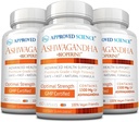 Zatwierdzona Nauka Ashwagandha 1500mg z Bioperine ® i Ginger- Boost Mood & Energy - 60 Kapsułek Wegańskich (3 butelki)
