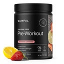 Gainful Cafeline Free Pre Workout Powder with Creatine, Lemoniada truskawkowa Flavor, Wspomaga wytrzymałość, Endurance, & Recovery, BCAA, Beta Alaine, L-Citruline, Brak sztucznych składników, 20 Służenie