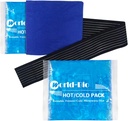 Pakiety żelowe wielokrotnego użytku dla urazów 2 Pack with Wrap, 6.3 "x5.1", Hot Cold Soft Elastyczny pakiet mroźnika lodowego, Cold Compress Therapy for Pain Relief, Chirurgia Recovery, Kolano, Rękawica, Kolano, Stopa, Łokieć, Shin
