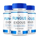 (Opakowanie 3) Fungus- Exdous - Pigułki Wspiera silne zdrowe naturalne paznokcie - 180 kapsułki, biały