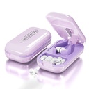 DUBSTAR Small Pill Cutter, Pill Cutter Splitter for Small and Tiny Pills, Przenośne Cutters Pretty Pill dla dużych tabletek, Cits Vitamin Tablets for Purse Pocket (Pill Cutter, Purpurowy)