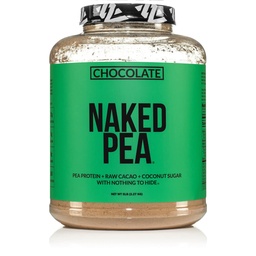 Naked Nutrition Chocolate Pea Protein Isolate - 5Lb luzem, NSF Certified, Plant Based, Vegetarian & Vegan Protein. Łatwy do Digest, Non-GMO, Gluten Free, Laktoza Free, Soy Free