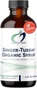 Designs for Health Ginger Root Syrop z Honey + Wild Cherry Bark - Ginger- Tussin Syrop płynny suplement wsparcia immunologicznego - Zaprojektowany do pomocy Soothe The Throat (47 Servings / 4 Fl Oz)