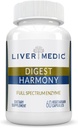 Digest Harmony Pure Digestive Enzymes for Gut Health for Women & Men, Papaya Enzymes for Digestion, Eases Bloating & Stomach Discomforts, Unflavored, 120 Capsules