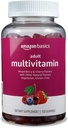 Basics Adult Multivitamin Gummies, Mieszane Berry & Cherry, 150 Gummies, 75- Day Supply, Pack of 1 (Wcześniej Solimon)