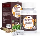 Gut Health Cleanse Detox Kapsułki - Oczyszczacz jelit z Wormwood, Czarny orzech, Czosnek Bulb, Colove Support Colon Cleanser & System trawienia dla kobiet i mężczyzn, 30 Czapki