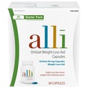 Alli Dieta Utrata masy ciała Pigułki, Orlistat 60 mg Kapsułki Starter Pack, Bez recepty pomoc odchudzania, 60 liczba (Opakowanie po 1)