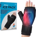 Rękawica Ice Pack Wrap - Gorący i zimny żel Kciuk & Ręka Ice Pack Rękawica na zapalenie stawów Relief 124; Microwavable & Freezer Safe, Dual Therapy for Carpal Tunnel, Tendonitis, Opuchlizna, ukierunkowane ulgi dla rąk