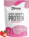Anea Egg White Protein Powder Building 124; 25g Protein Building 124; Dairy Free Bread 124; Gluten Free Bread 124; Fat Free Bread 124; Amino Acids Bread 124; High Biological Value (1,5 Funt (Pack of 1) (1.5 Funt (1,5 Funt (Pack of 1), Strawberry)
