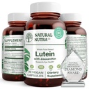 Naturalny Nutra Luteina i Zeaksantyna Suplement, Utrzymanie Wizji Zdrowie, Chroni komórki w oczach, Zwiększanie poziomu Zeaksantyny i Isomers, Wsparcie Eye Health, Gluten Free, Soy Free, 20mg - 30 Kapsułki