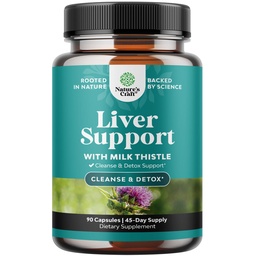 Nature Craft Liver Cleanse Detox & Naprawa - Herbal Liver Support Milk Thistle Supplement - Silimarin Milk Tistle Supplements with Dandelion Root, Choline, Beetroot & Artichook Extract - 90 Count