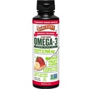 Barlean 's Strawberry Banana Flaxseed Oil Liquid, Vegan Omega 3 6 9 Suplementy dla dzieci i dorosłych z Cold Pressed Flax Seed Oil z 2,968 mg Vegan Omegas, Non-GMO & Gluten Free, 8 oz