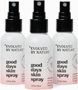 Ewoluowana przez naturalny rozpylacz ciała i twarzy Mist dla skóry podatnej na wyprysk, Good Days Spray skóry, 3 Pack, Klinicznie sprawdzone ciało i rozprysk twarzy, pomaga zmniejszyć podrażnienie i zaczerwienienie suchej i wrażliwej skóry