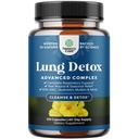 Lung Detox Mullein Leaf Kapsułki - Oczyszczanie Mullein Lung Cleanse Complex z NAC Quercetin & Cordyceps Ekstrakty - Lef Herb Suplement oddechowy dla Sinus Immunity & Wsparcie oddychania