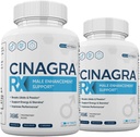 (2 opakowania) Cynagra RX Pigułki dla mężczyzn, Cynagra RX Suplement Formuła zaawansowana, 120