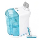 NASALFRESH MD - System nawadniania nosa z podwójnym napędem Nasal Rinse and Wash - Sinus Decongestant Relief System w / 30 Saline Pakiety - Akcesoria - 1 Zestaw poduszki nosowej - Chrapanie Remedy