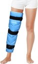 REVIX Owinięcie w całej nodze, wielokrotnego użytku żel zimny Wrap dla Hip, Thigh i Knee, Miękki zimny kompres Ice Pack Sleeve z 3 Pudełka