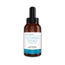 Dr Brighten Witamina D3 / K2 - Wysoko skoncentrowana ciecz D3 K2 Krople - Suplement diety dla silnego układu immunologicznego i zdrowia kości, 2 Fl Oz