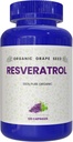 100% Czysty pożywny organiczny resweratrol, 120 Kapsułek, przeciwutleniacze i trans- resweratrol, Promotes Anti- Aging, wsparcie sercowo-naczyniowe, Immune Boost, Mental Clarity