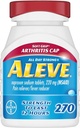 Aleve Soft Grip Artretitis Cap Tablets, szybko działający całodniowy ból ulgi dla głowy, achy mięśniowe i zmniejszenie gorączki, Naproxen kapsułki sodowe, 220 mg, 270