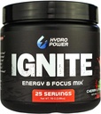 Hydro Power Ignite Energy & Focus Mix Agregat 124; Cherry Limeade - 25 Servings Powder