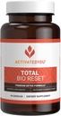 ACTIVATEDYO Total Bio Reset- Detox Formuła do oczyszczania i Flushing Digestive System dla Promienistej Skóry i Trwałej Energii w / Chlorella, Kiwi Owoce i Dandelion Root (60 kapsułki)