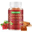 Ceylon Cynamon Gummies, Ceylon Cynamon 2400mg z Berberiną, Turmeric, Jabłko Cydr Ocet, Melon Bitter, Chrom - 60 Liczby
