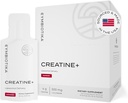 CYMBIOTIKA Kreatyna +, Kreatyna i Glutamina Suplement dla Amino Energia, Odzysk, Mięśnie Mass & Wsparcie mózgu, Liposomal Dostawa, Gluten Free & Wegan, Malina Flavor - 30ml Pouches (Opakowanie 20)