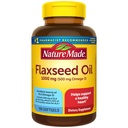 Nature Made Flaxseed Oil 1000 mg, Fish Free Omega 3 Suplement, Suplement diety do wsparcia zdrowia serca, 100 Softgels, 100 Day Supply
