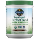 Ogród życia Surowiec Organic Perfect Food Green Superfood Zielone Zielony Proszek - Czekolada, 30 Słupki - Non-GMO, Gluten Free, Vegan Whole Food Dietary Supplement, Plus Probiotyki i enzymy