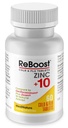 MediNatura ReBoost Cynk + 10 MAX Cold & Flu Symptom Relief Fast- Acting, Non-Drowsy Natural Soothing Homeopatic Pomaga Relieve Whole Body Discomfort, Kaszel, Zmęczenie, Zatory - Lemon - 60 Tabletki