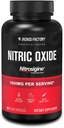 Jacked Factory Essentials Nitric Oxide Booster - Opatentowany wiązany krzemian L- argininy 1500mg Prepracct Supplement for Muscle Growth, Pomps, Vascularity and Energy - 90 Veggie Pills