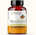 Kurkumina (95%) z Black Pepper Extract (dla lepszej absorpcji), 1300mg, dla odporności, Joints Health Equipment 124; 60 Veg kapsułki, 650 Mg każdy